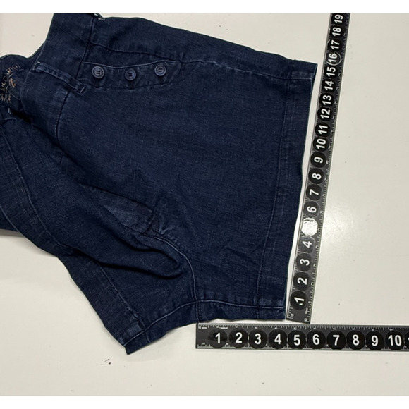 Melissa Mccarthy Seven 7 Shorts 22W Blue Denim Girlfriend Stretch Actual 44X4 - Picture 4 of 8
